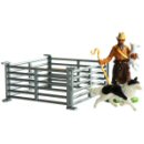 Britains 42736 - Shepherd and Sheep Hurdles Set