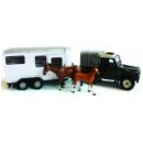 Britains 42835 - Big Farm Land Rover Defender & Horse Trailer Set