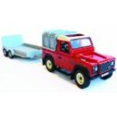 Britains 42836 - Big Farm Land Rover Defender and General Purpose Trailer Set