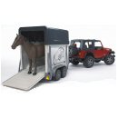 Bruder 02921 - Jeep Wrangler Unlimited with Horse Trailer and Horse