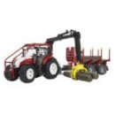 Bruder 03093 - Steyr CVT 6230 Forestry Tractor w/ Trailer and 4 Trunks