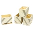 Kids Globe 610022 - Set of 4 Wooden Potato Boxes