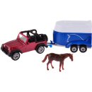 Siku 1651 - Jeep Wrangler with Horse Trailer and Horse
