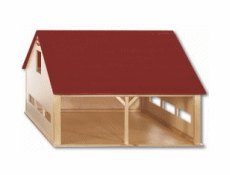 wooden toy farm buildings