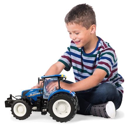 Britains 43156 Big Farm New Holland Tractor, child playing