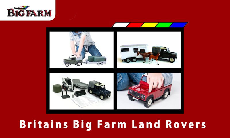 Britains Big Farm Land Rovers guide