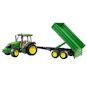 Bruder John Deere 5115M Tractor, tipping