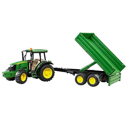 Bruder 02108 John Deere 5115M Tractor, tipping trailer