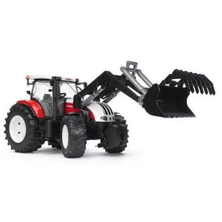 Bruder 03091 Steyr CVT 6230 Tractor, grabber attachment