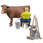 Bruder Farming Milking Set, setup