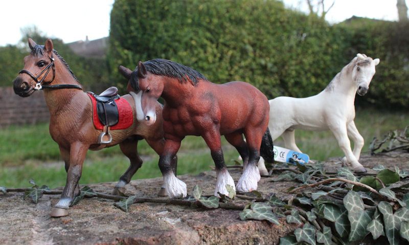 Bullyland horses displayed