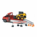 Mercedes Benz Sprinter with Loading Platform, CAT Skid Steer Loader & Accessories