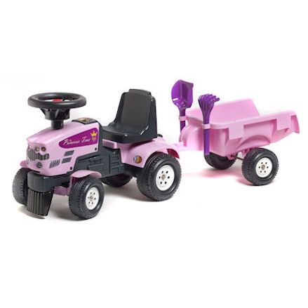 Falk Princess ride-on trac with trailer