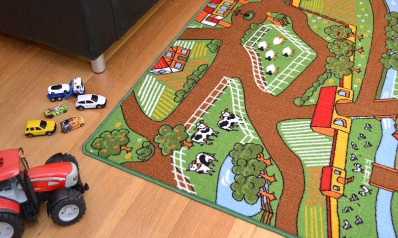 Children's farm playmats