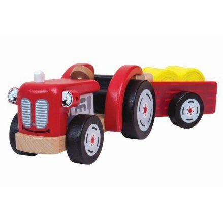 John Crane T0502 Tildo Wooden Tractor, Trailer