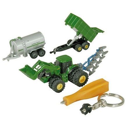 Bruder John Deere keyring set