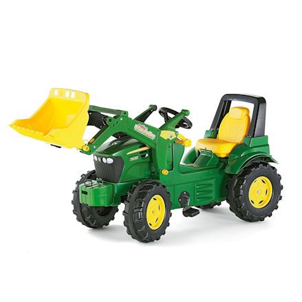 Rolly John Deere ride on tractor with loader