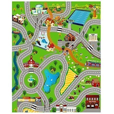 Kids Giant City & Farm Road Mat