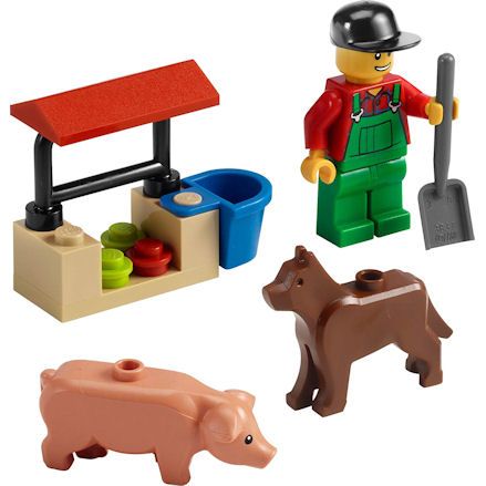 LEGO 7566 City Farmer, left side