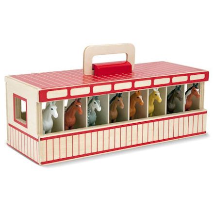 Melissa & Doug Take-Along Show Horse Stable