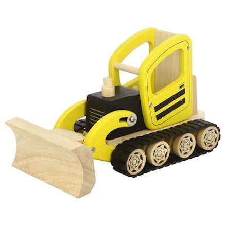 PINTOY Wooden Construction Bulldozer