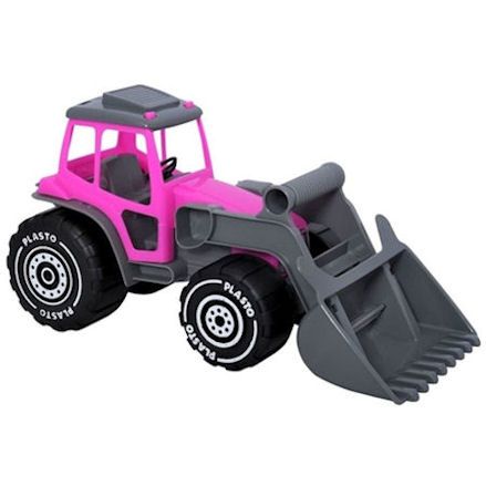 Plasto pink tractor