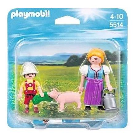 Playmobil 5514 Country Farm Woman, Boy