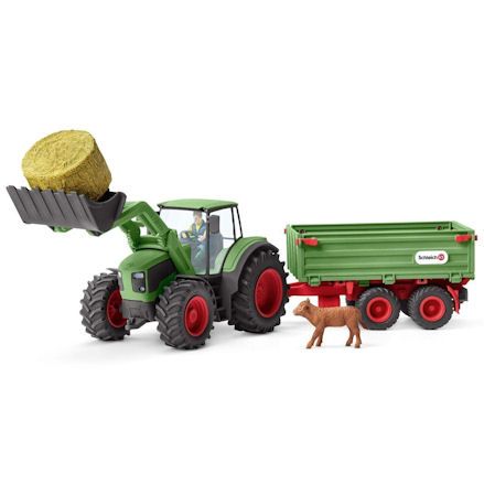 Schleich 42379 Tractor, Front Loader & Trailer