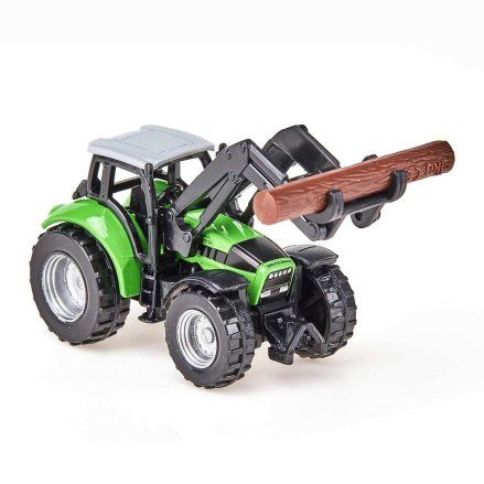 Siku 1380 Deutz Fahr Agrotron TTV Forestry Tractor, loader