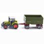 Siku Claas Ares ATZ 697 Tractor, Fortuna Trailer