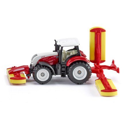 Siku 1672: Steyr CVT 6230 Tractor, Pottinger Combination Mower