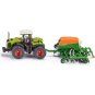 Siku Claas Xerion 5000 Tractor, Amazone Cayena 6001 Seeder