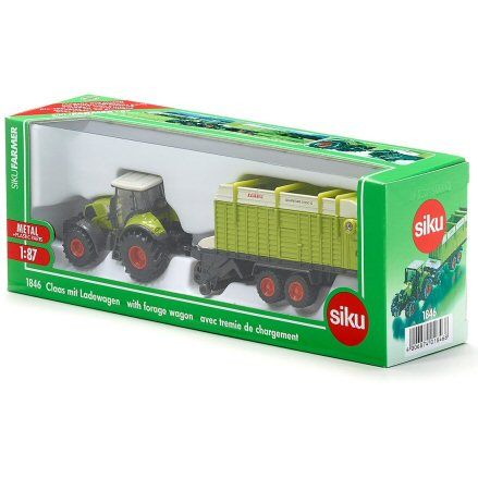 Siku 1:87 Claas with Silage Trailer - Toys - Toys At Foys