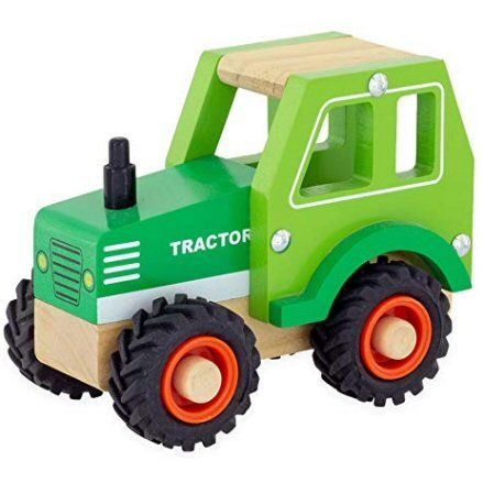 Ulysse Wooden Tractor, Green