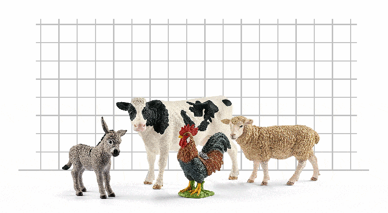 What scale are Schleich diagram